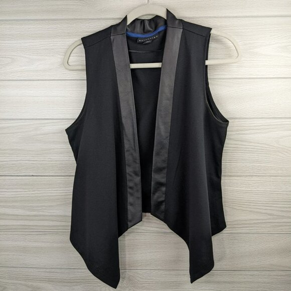 Faux Leather Accented Vest - Picture 1 of 5